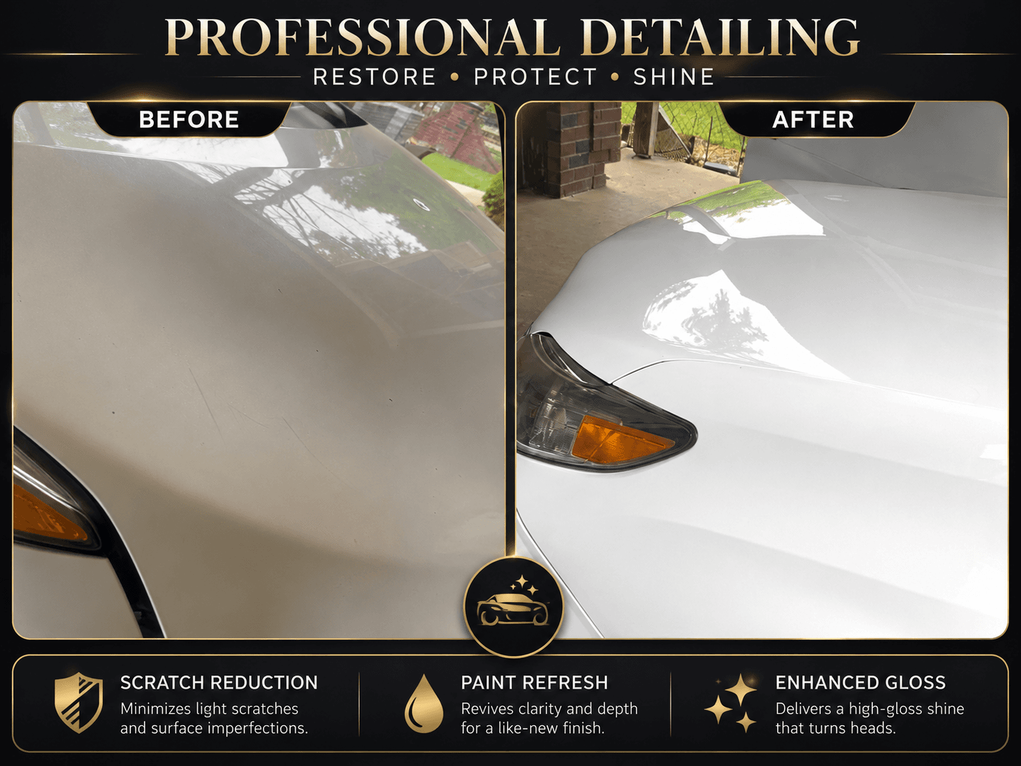 Detailed vehicle finish by Shelton Services